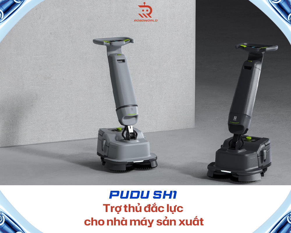 PUDU SH1- Trợ thủ Robot vệ sinh đắc lực cho nhà máy sản xuất