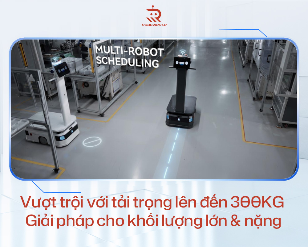 Vượt trội với tải trọng lên đến 300KG – Giải pháp cho khối lượng lớn & nặng