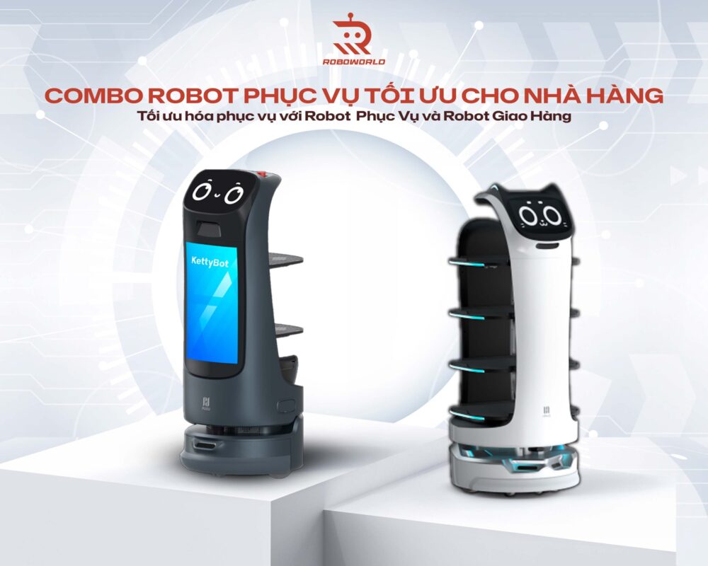 Combo Robot Phục Vụ Tối Ưu Cho Nhà Hàng – Tối Ưu Hóa Phục Vụ Với Robot Phục Vụ Và Robot Giao Hàng Trong Thời Đại 4.0