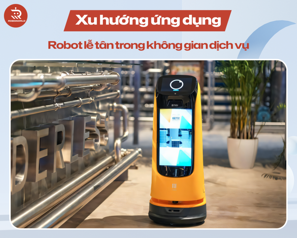 Xu hướng ứng dụng robot lễ tân trong không gian dịch vụ