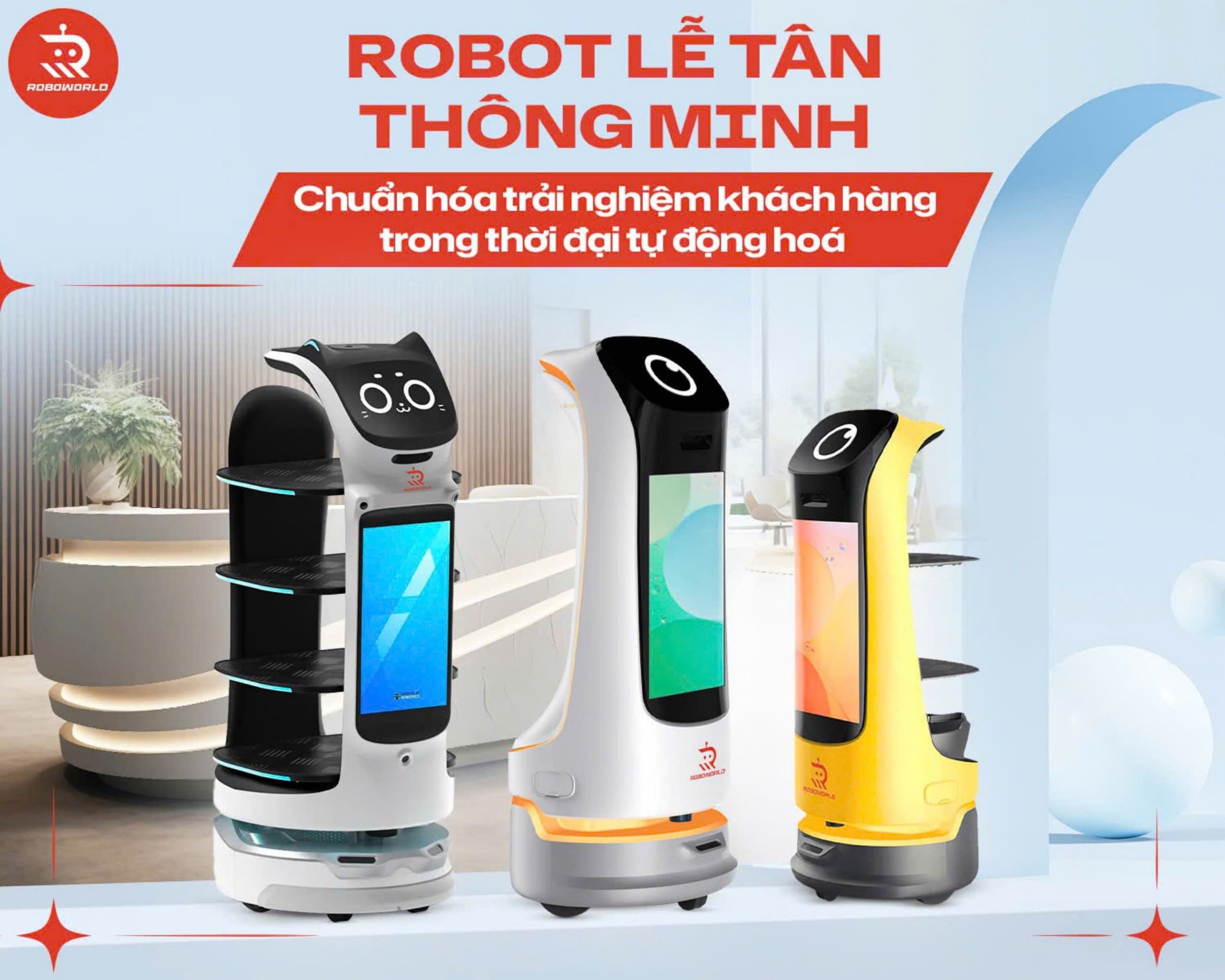 Robot Lễ Tân Thông Minh – Chuẩn Hóa Trải Nghiệm Khách Hàng Trong Thời Đại Tự Động Hóa