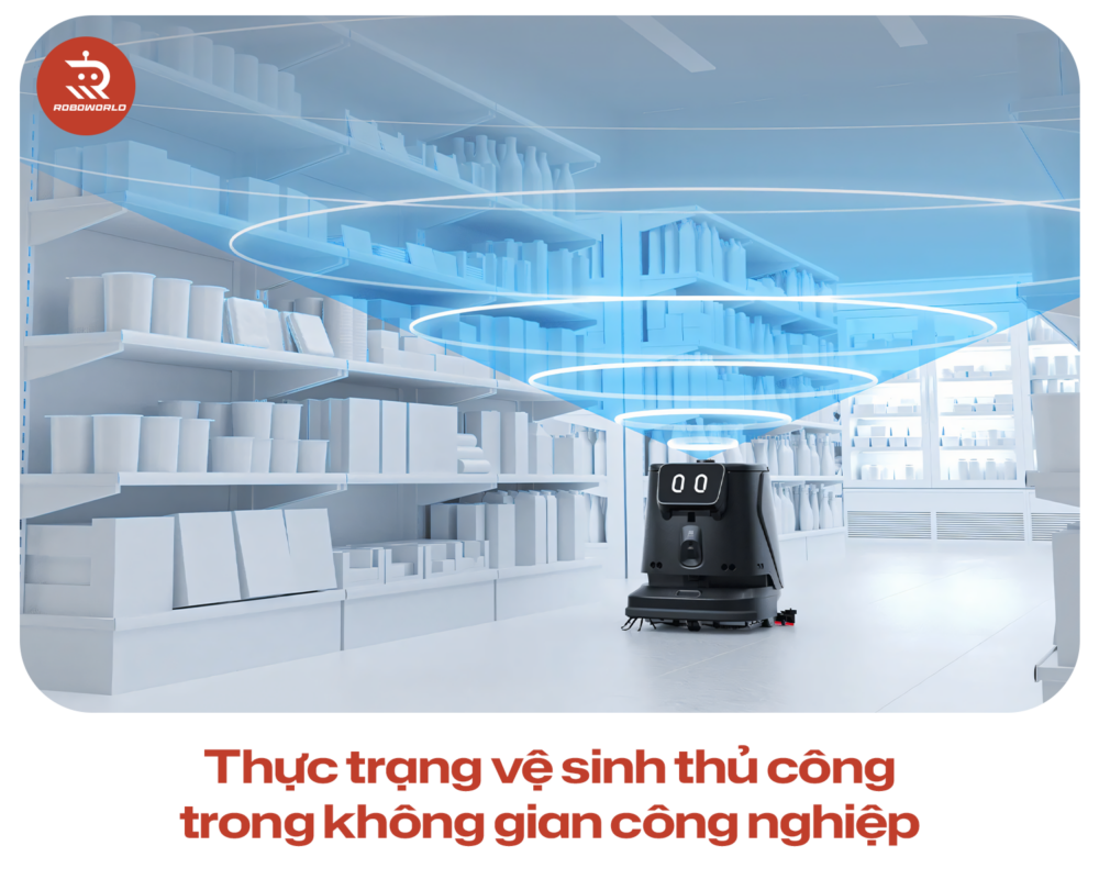 Thực trạng vệ sinh thủ công trong không gian công nghiệp