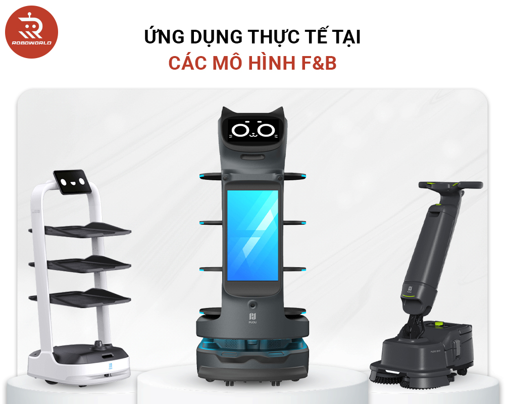 Các dòng robot nhà hàng phổ biến tại ROBOWORLD