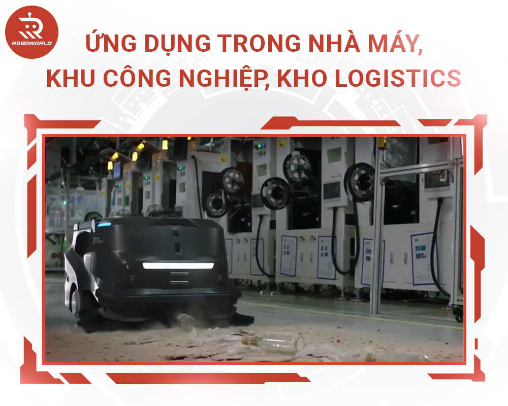 Ứng dụng trong nhà máy,khu công nghiệp,kho logistics