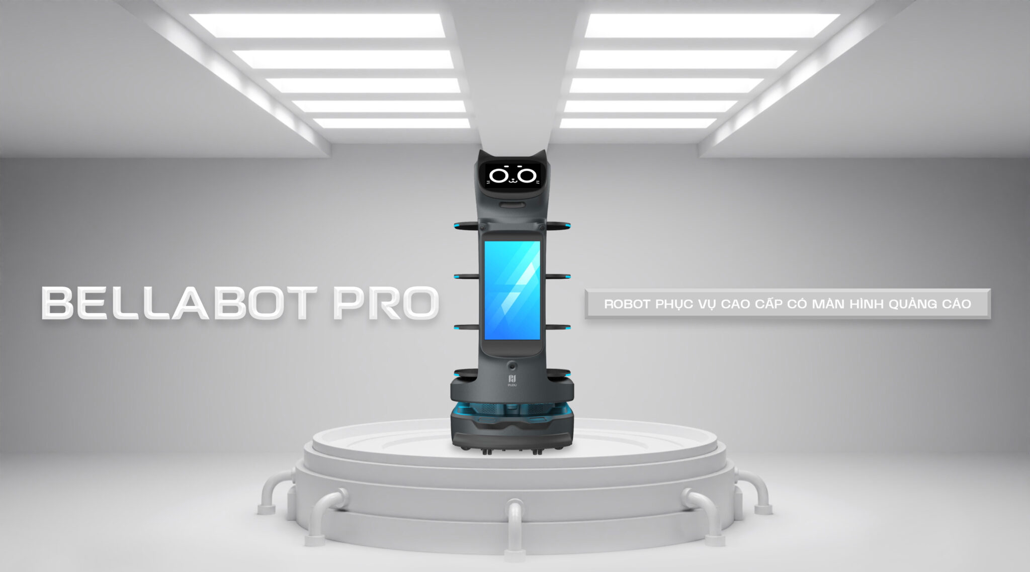 Pudu BellaBot Pro - Robot dịch vụ và tự động hóa thông minh