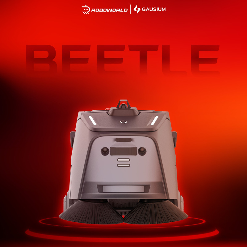 Gausium Beetle - robot vệ sinh công nghiệp công suất lớn, phù hợp kho bãi và khu công nghiệp diện tích rộng