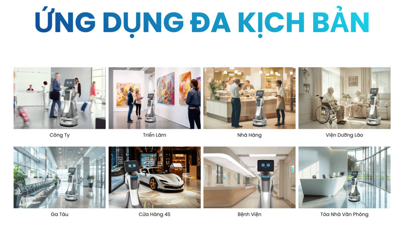 Robot dẫn đường GreetingBot Nova giúp nâng cao trải nghiệm dịch vụ trong mọi không gian