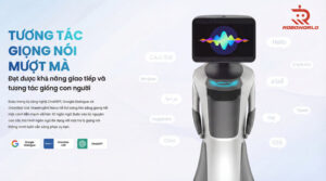 Robot tích hợp mô hình ngôn ngữ lớn như ChatGPT, hỗ trợ hội thoại tự nhiên, đa ngôn ngữ