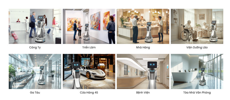 Ứng dụng robot nói chuyện GreetingBot Nova cho mọi không gian