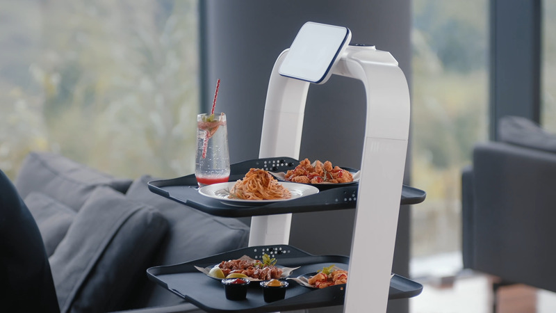 PuduBot 2 - robot phục vụ chuyên vận chuyển tải nặng trong nhà hàng