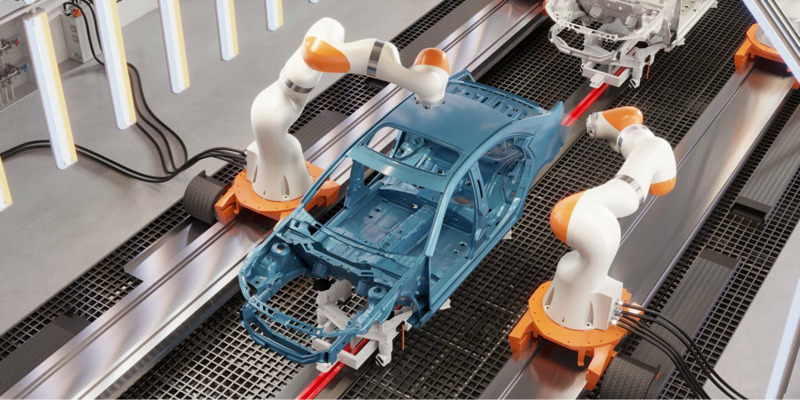 Cánh tay robot phun sơn tự động đảm bảo lớp phủ đồng đều trên bề mặt chi tiết