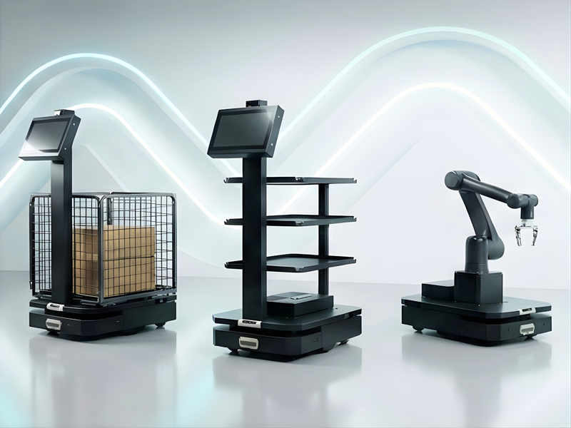 Robot vận chuyển công nghiệp A100, A600 do ROBOWORLD phát triển theo tiêu chuẩn quốc tế, tối ưu cho đặc thù vận hành tại Việt Nam