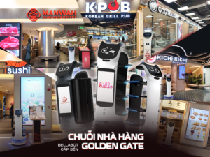 200 robot phục vụ BellaBot cập bến hệ thống Golden Gate – Roboworld x Golden Gate