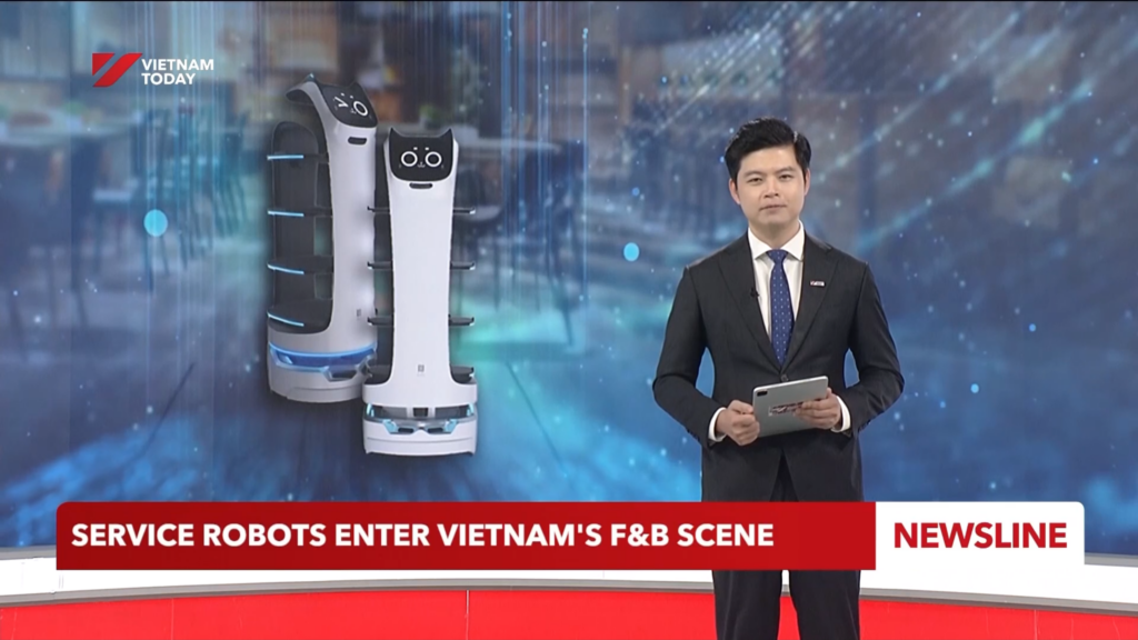 Robot phục vụ Roboworld lên sóng Vietnam Today