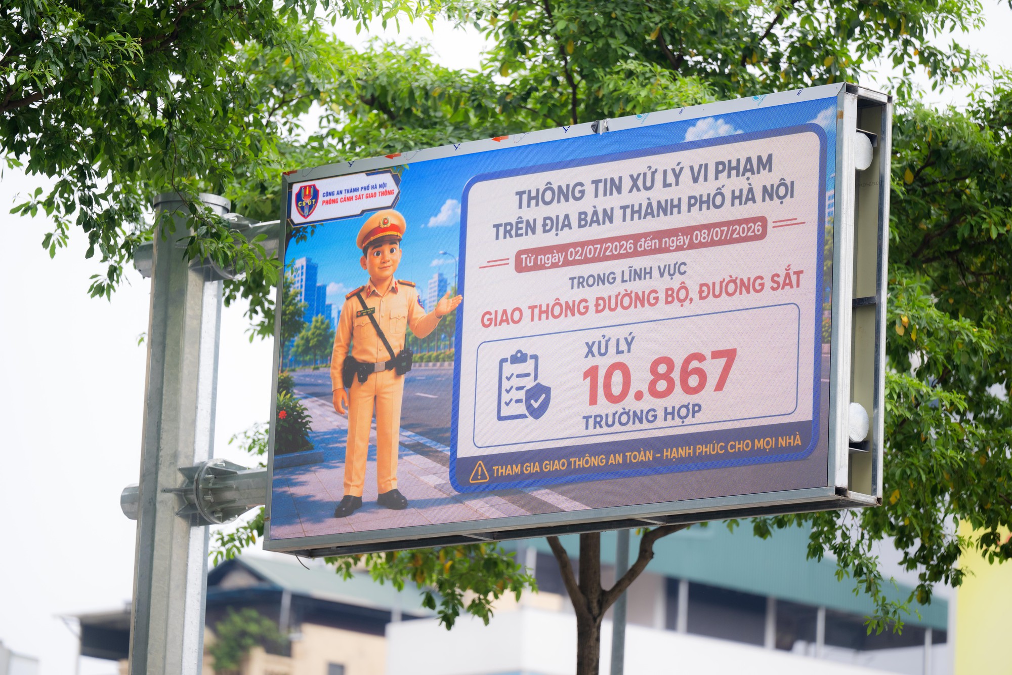 Cảnh báo ùn tắc giao thông theo thời gian thực trên màn hình LED