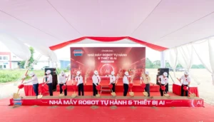 Lễ khởi công nhà máy robot tự hành và thiết bị AI Sunhouse tại Hòa Lạc ngày 3/7/2026