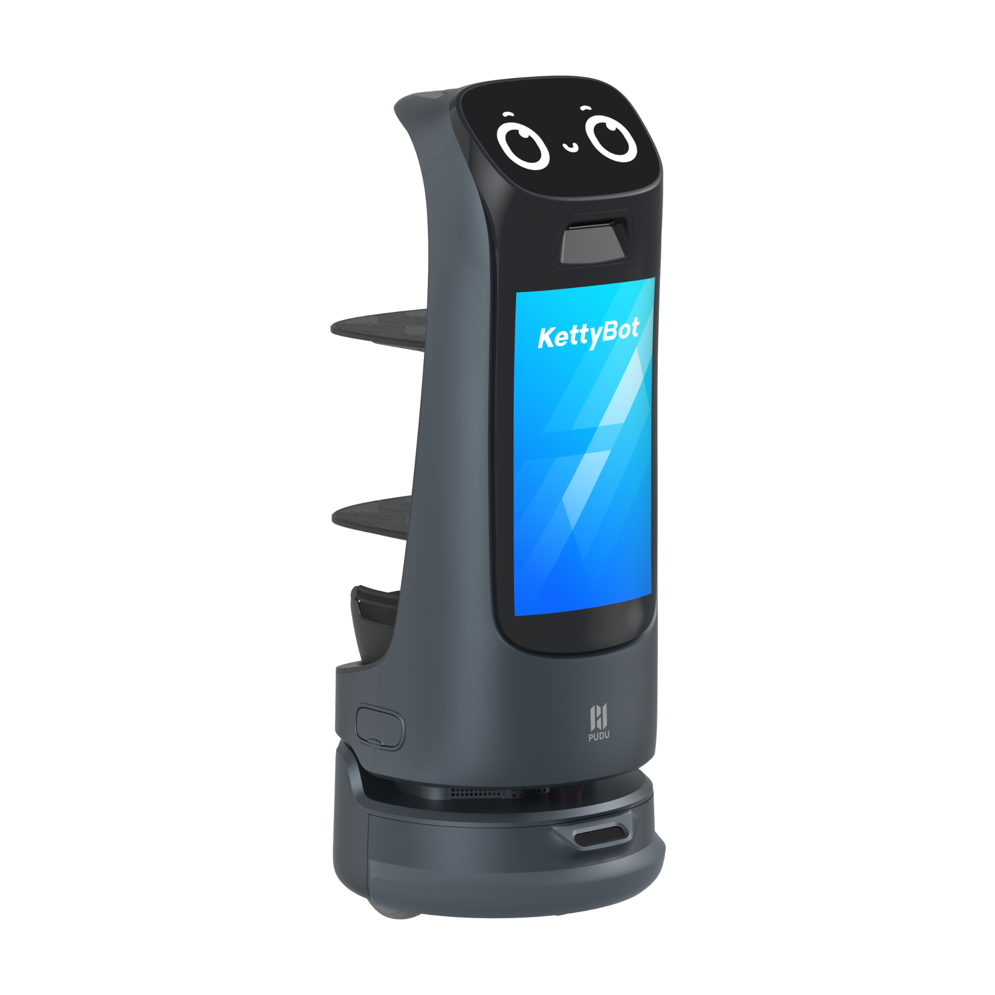 Robot KettyBot Pro với màn hình quảng cáo 18,5 inch
