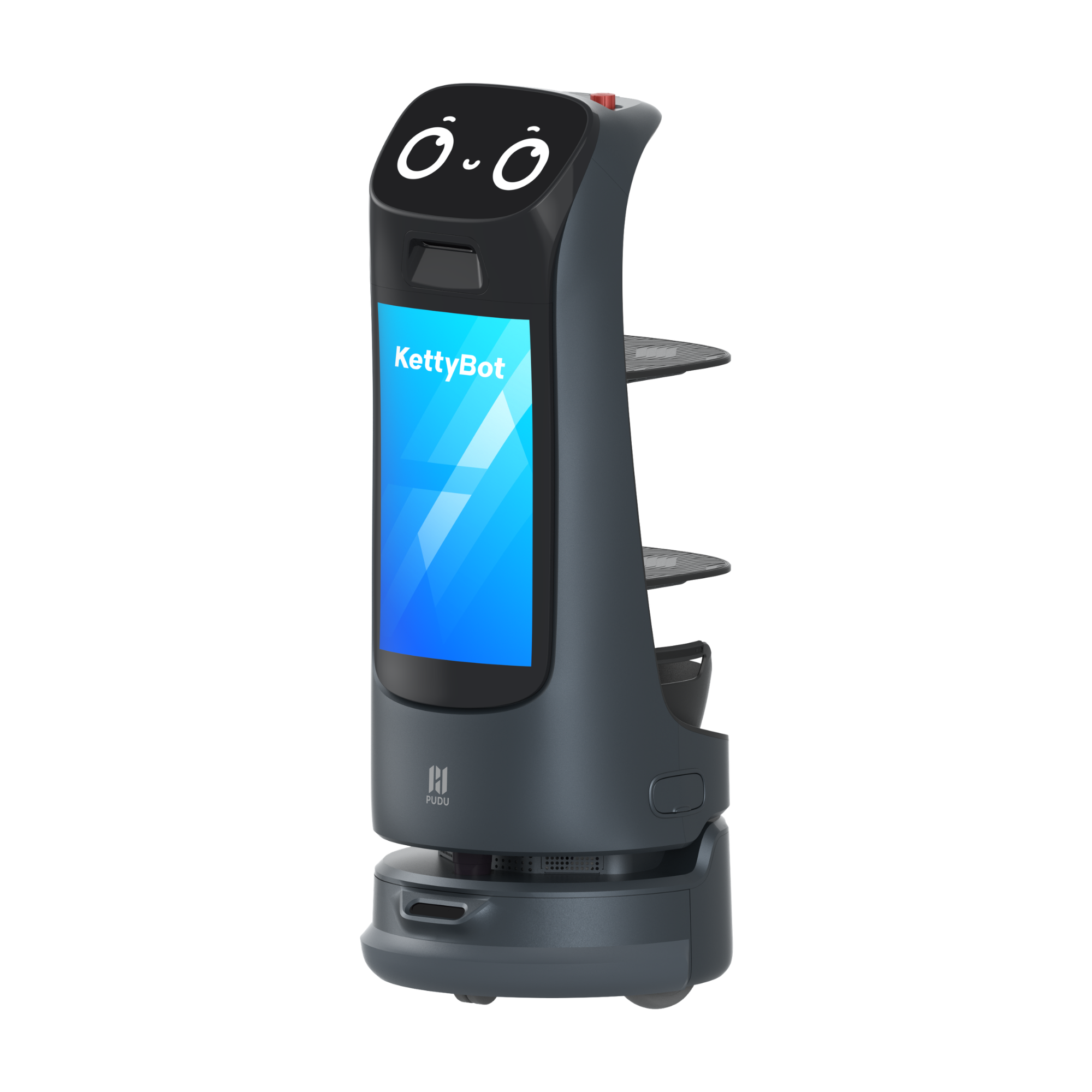 Robot lễ tân tích hợp màn hình quảng cáo lớn