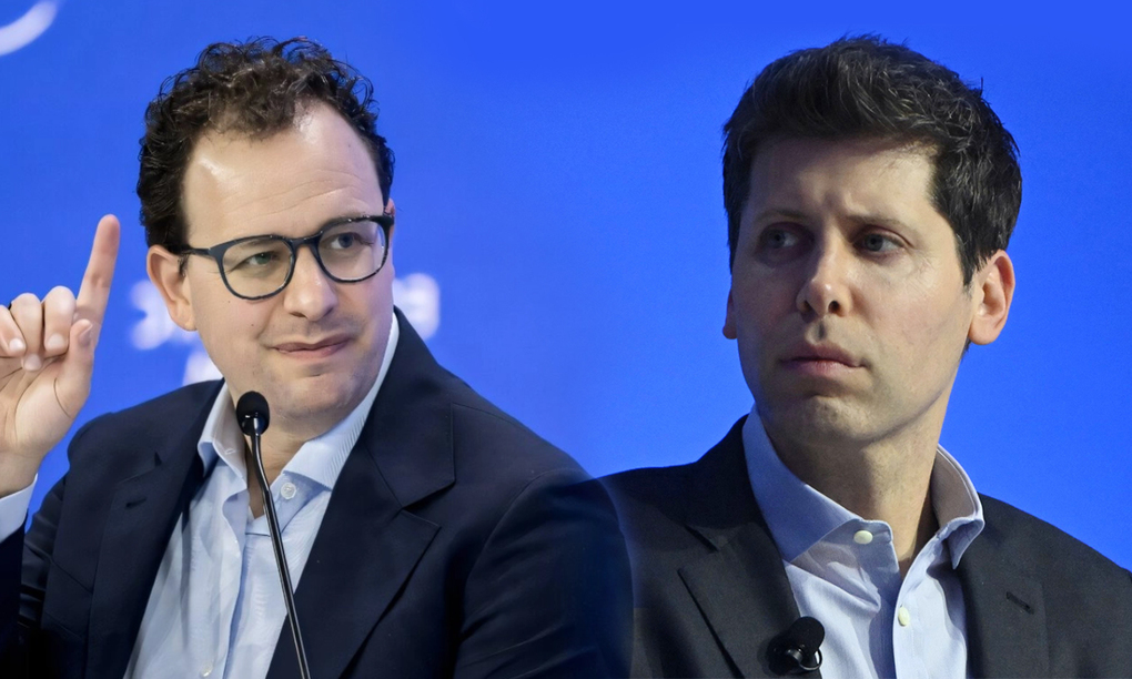 CEO Anthropic Dario Amodei và CEO OpenAI Sam Altman trong cuộc tranh luận về AI