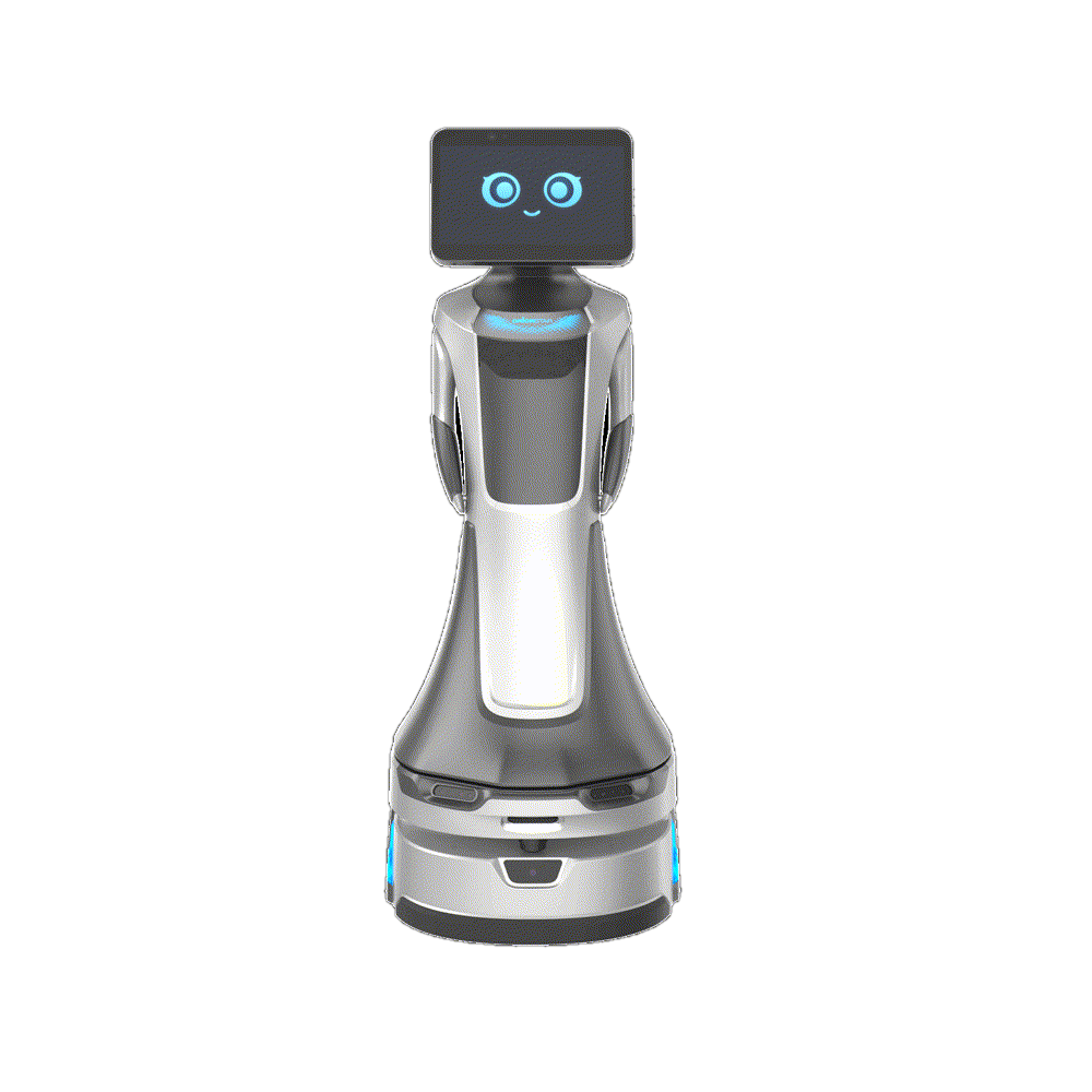 Robot lễ tân GreetingBot Nova nhìn chính diện