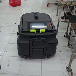 Robot MT1 quét dọn sàn nhà xưởng may trong ca sản xuất