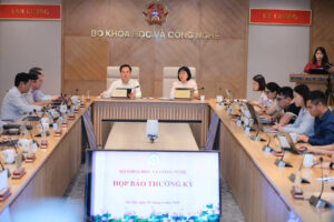 Toàn cảnh họp báo công bố chiến lược quốc gia về AI tại Bộ Khoa học và Công nghệ