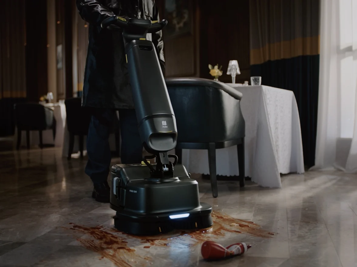 Robot lau sàn công nghiệp Pudu SH1
