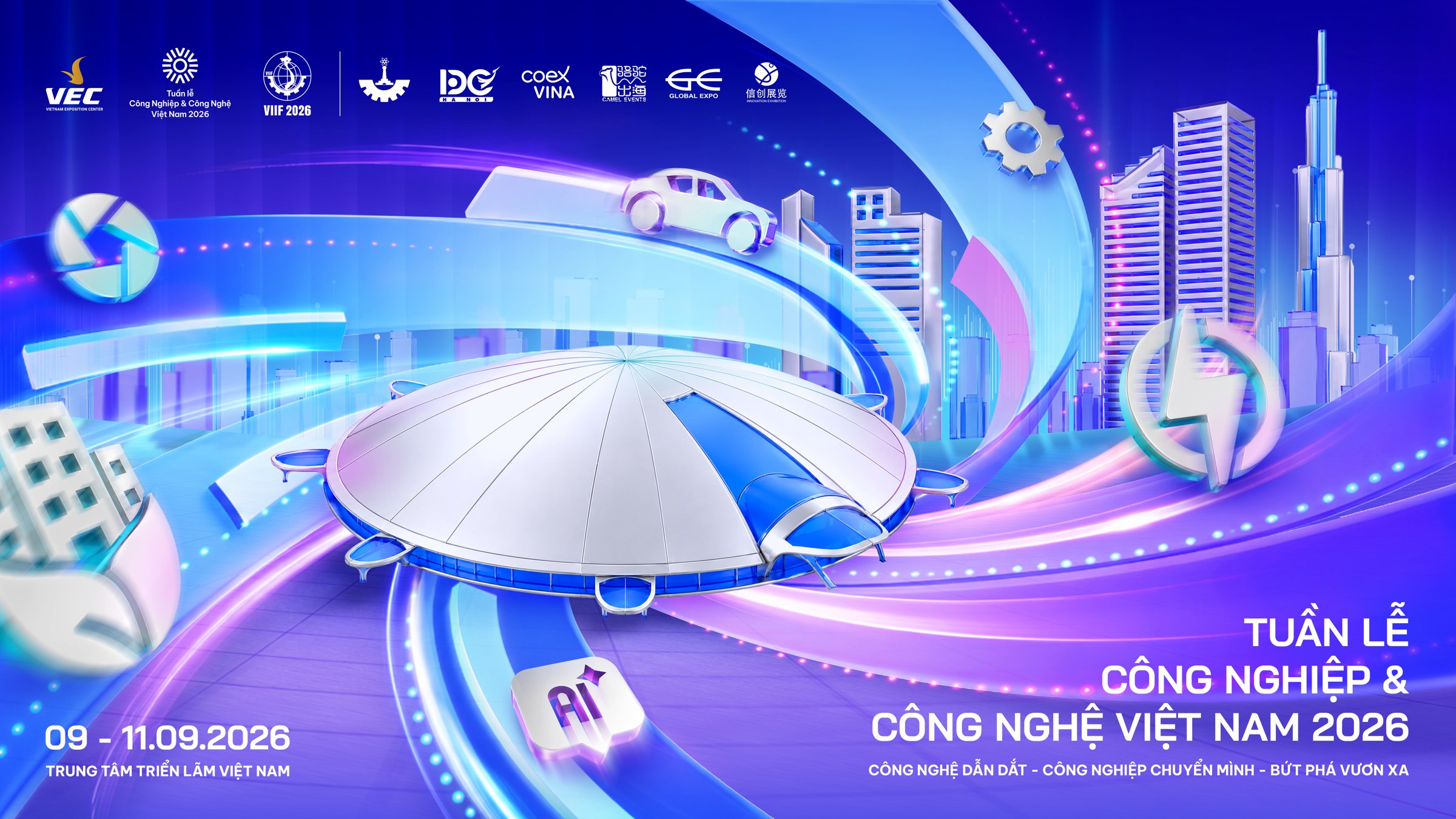 Nhận diện chính thức Tuần lễ Công nghiệp Công nghệ Việt Nam 2026