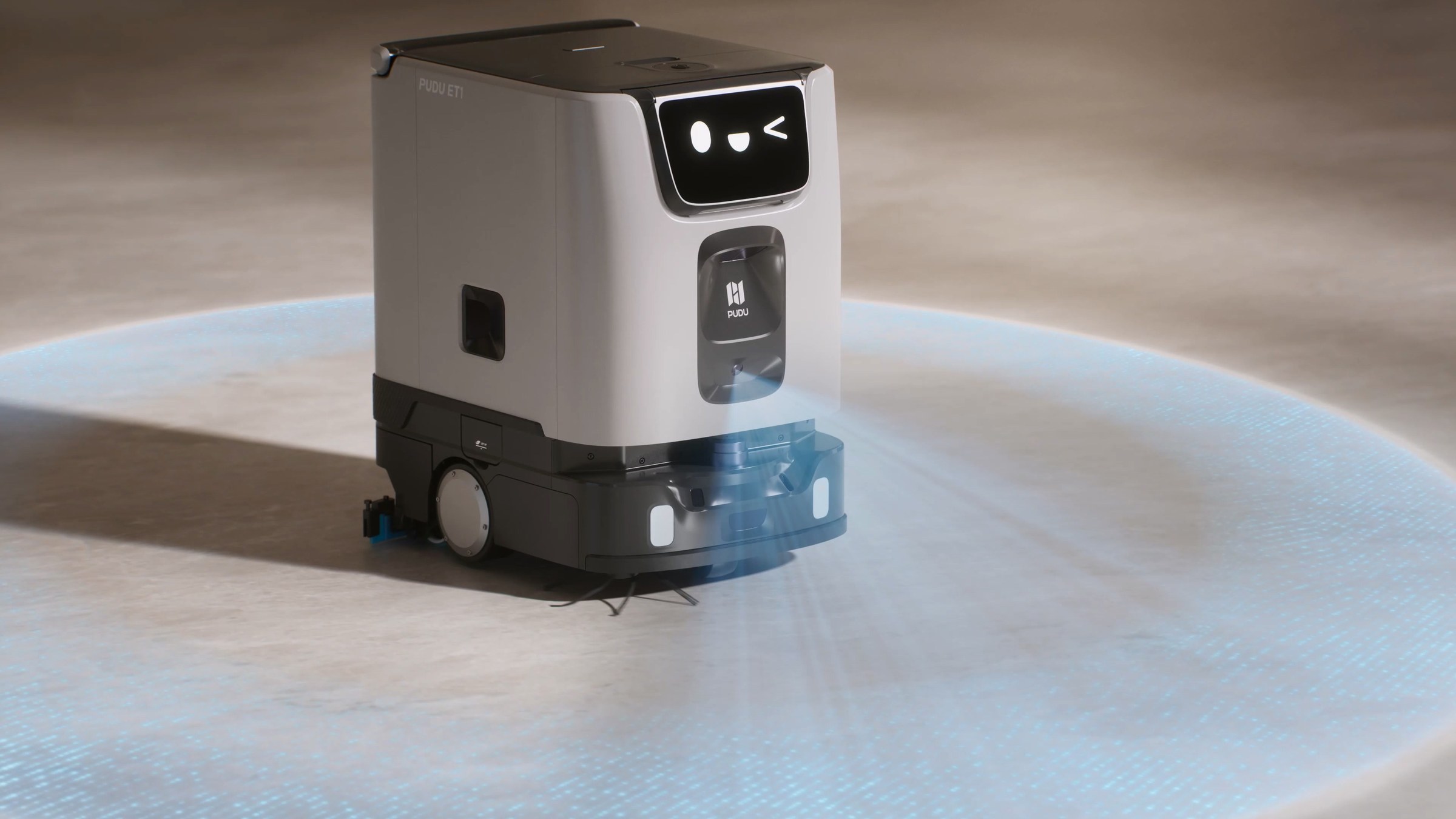 Robot vệ sinh PUDU ET1 dùng AI nhận diện môi trường để làm sạch sàn